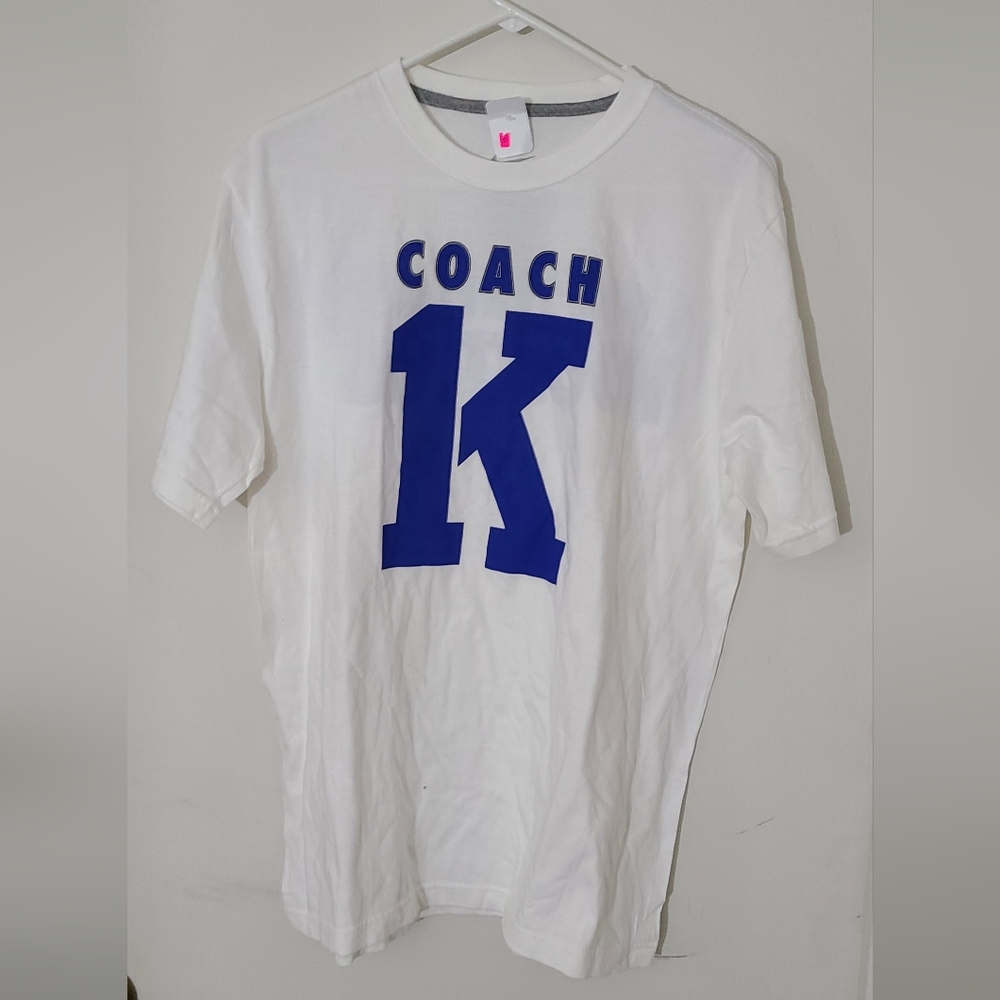 Duke Coach K 1000 Wins and Counting Men's L T-Shirt Nike NWT